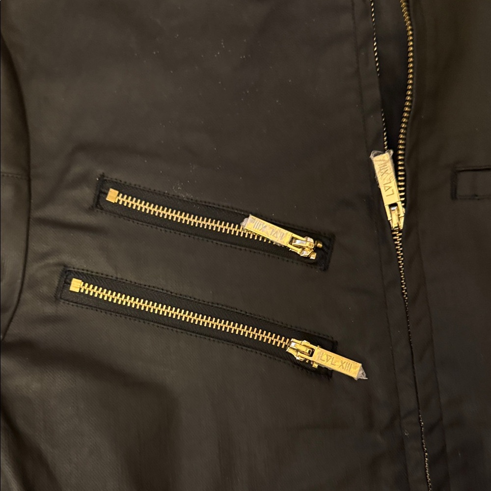 Men’s Black Quilted Knee Jumpsuit with Belt - Picture 6 of 16